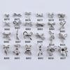 10Pcs Silver Alloy Nail Art Bow Charms Accessories Parts For Manicure Does Retro Nails Decoration Design Supplies
