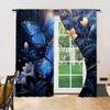 Versatile Polyester Transparent Curtains Home Decoration Butterfly Use Bedrooms Living Rooms Curtain Set Of 2 Made Washable Room Ready