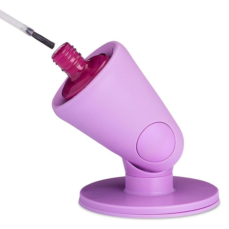 1Pc Nail Polish Holder, Spill Resistant Design - Bendable, Portable and Foldable Holder