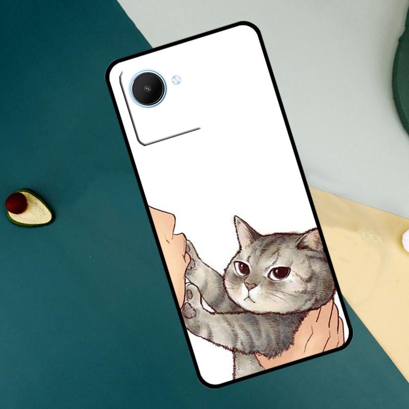 

Kiss Cat Cute Kitten Cartoon For Realme GT7 Pro GT6 C67 C65 C63 C61 C55 C53 C51 C35 C71 C75 11 12 13 14 15 Pro Plus Case Realme 12 Pro