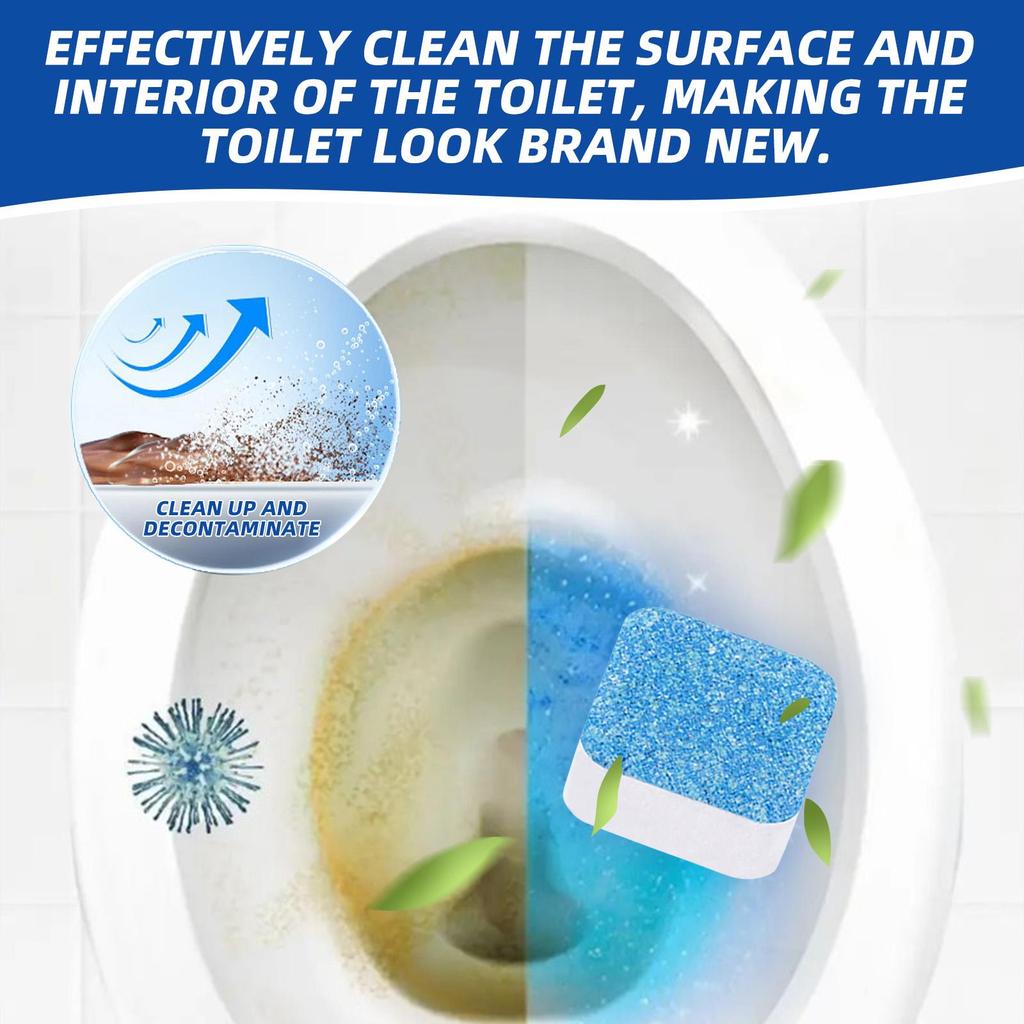 12pcs Toilet Bowl Cleaning Tablets (boxed) Household Bathroom Toilet Deodorization Cleaning Dirt Urine Stains Cleaning Tablets