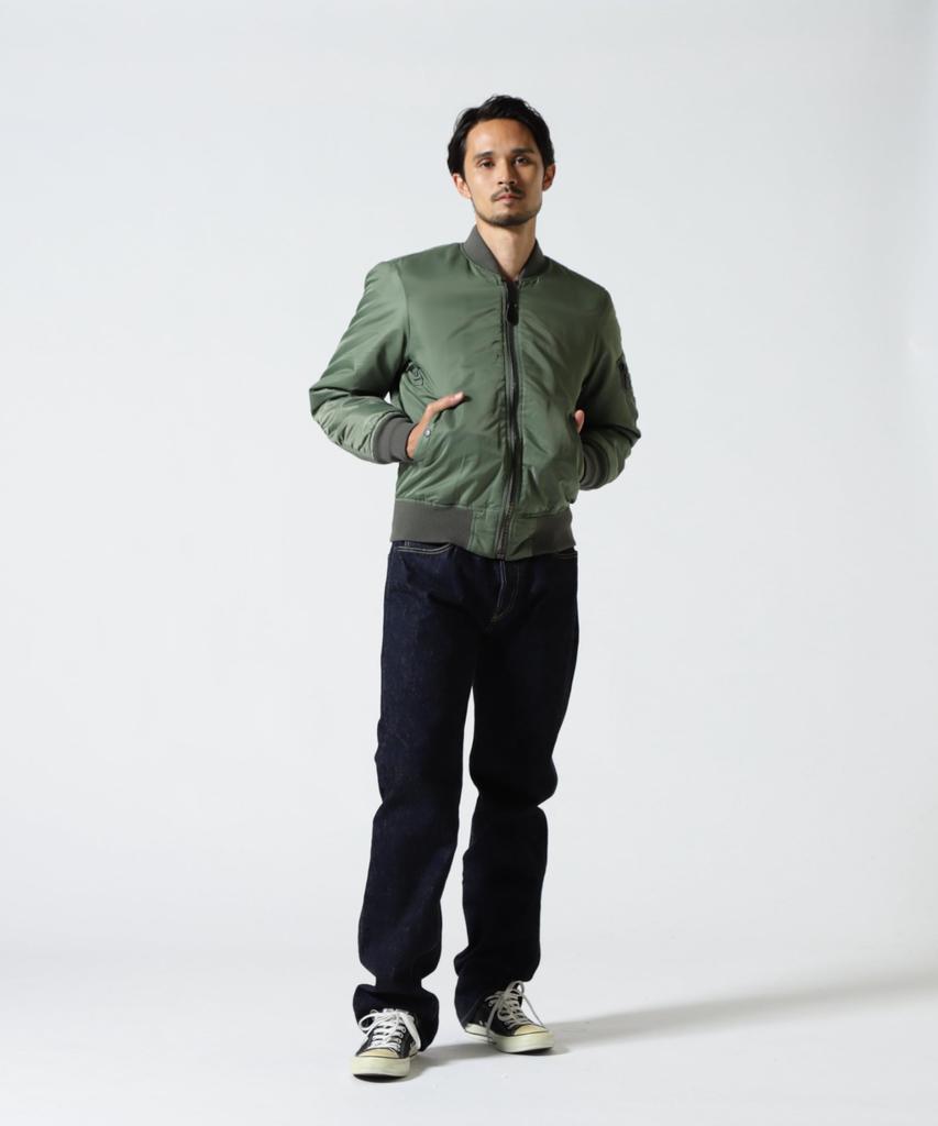 AVIREX WASHED MA-1 FLYING TIGERS Jacket Men's 2XL 401 Sage 783-5252012