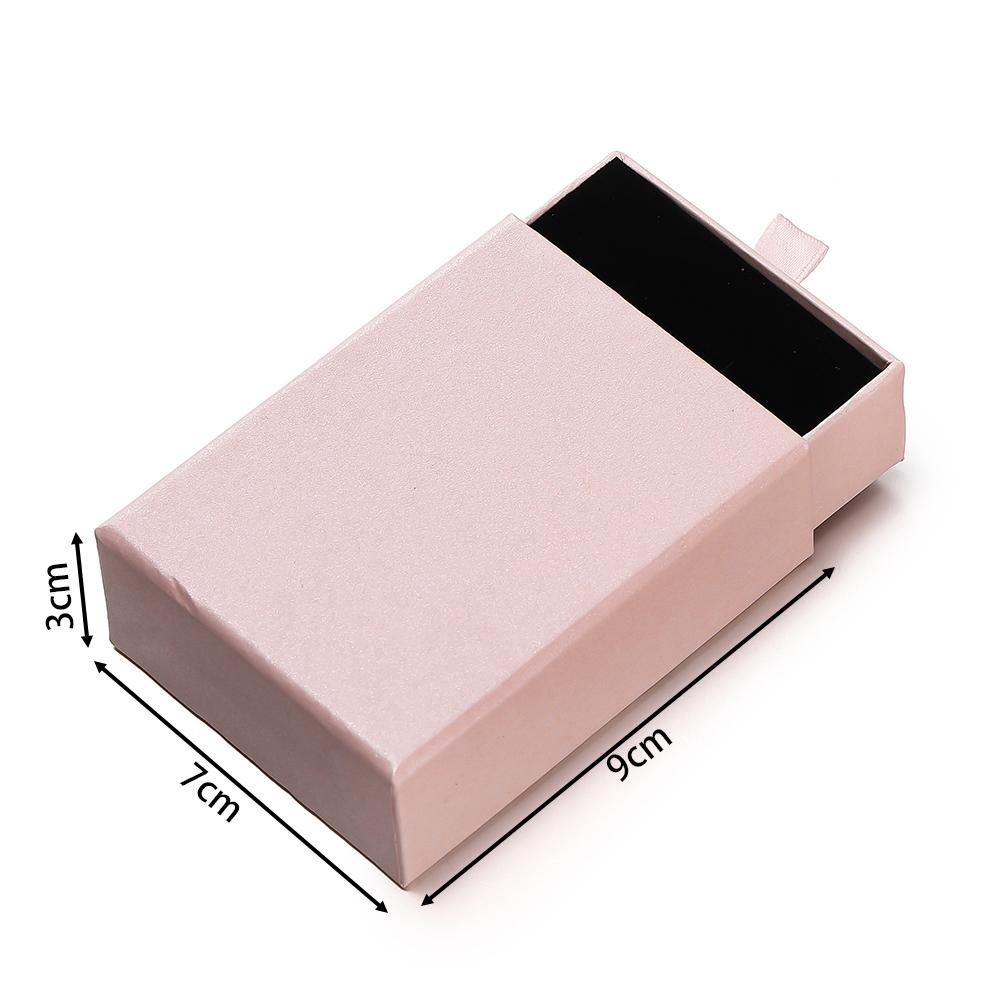 Creative Drawer Jewelry Packaging Box Necklace Ring Earing Bracelet Storage Organizer Display Stand Solid Color Paper Gift Boxes