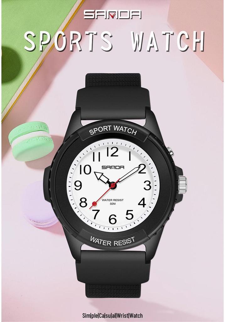 Sanda Retro Luminous Quartz Watches for Men & Women - Fashionable Sports & Outdoor Waterproof Watches