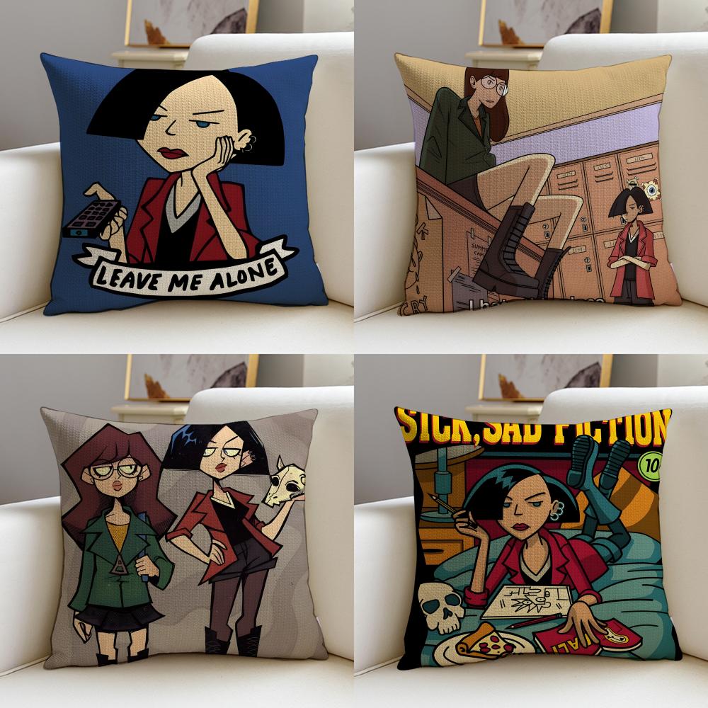 Edgy DDariaS Cushion Cover Breathable and skinfriendly linen pillowcase square removable and washable cushion