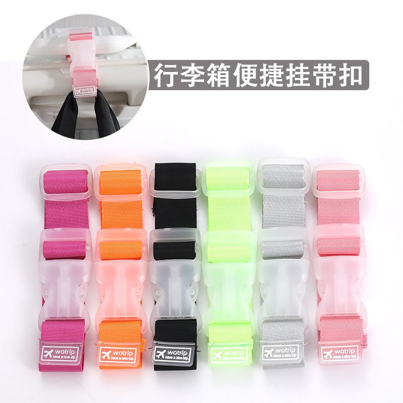 

5Pcs Travel Luggage Straps With External Hooks Clips, Portable Anti-Lost Fixed Straps Random Colors антична латунь кольору