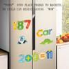 1 Set Montessori Cute Fridge Magnets for Children Animal Magnets for Refrigerator Decor Funny Magnetic Letters Numbers Kids Toys