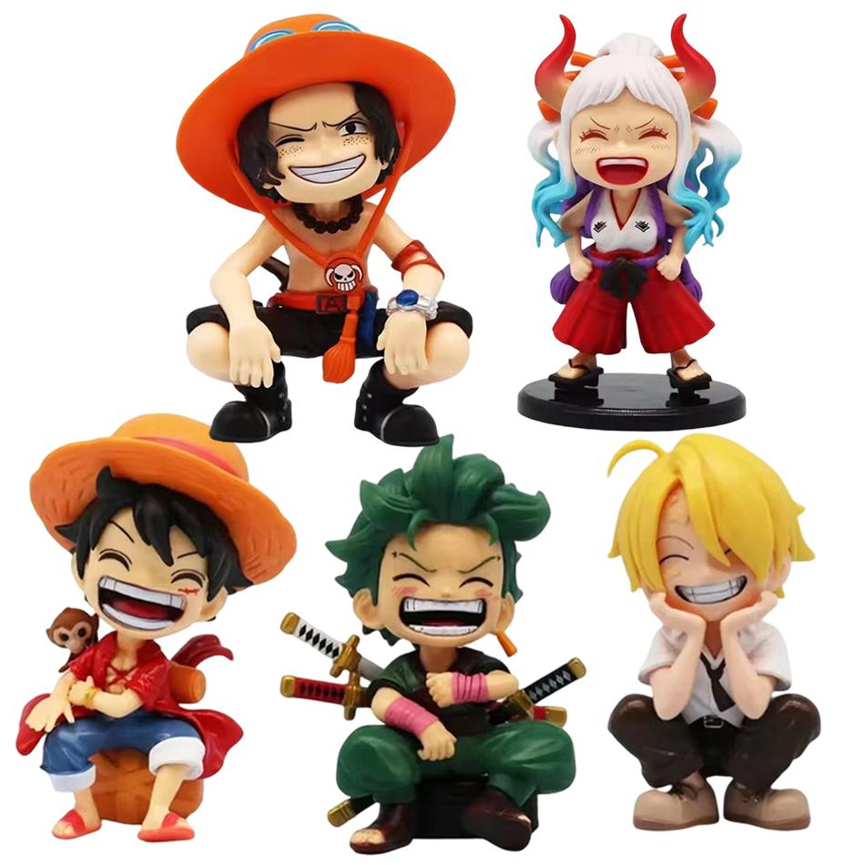 Neue One Piece Luffy zoro Sanji Portgas D.Ace Yamato Q-Version Cartoon Anime Charakter Figur Xmas Geburtstag Sammlung Spielzeug Heiß