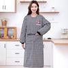 Breathable Cotton Coveralls: Long-Sleeved, Stain-Resistant Apron for Women - Stylish for Kitchen and Factory Work