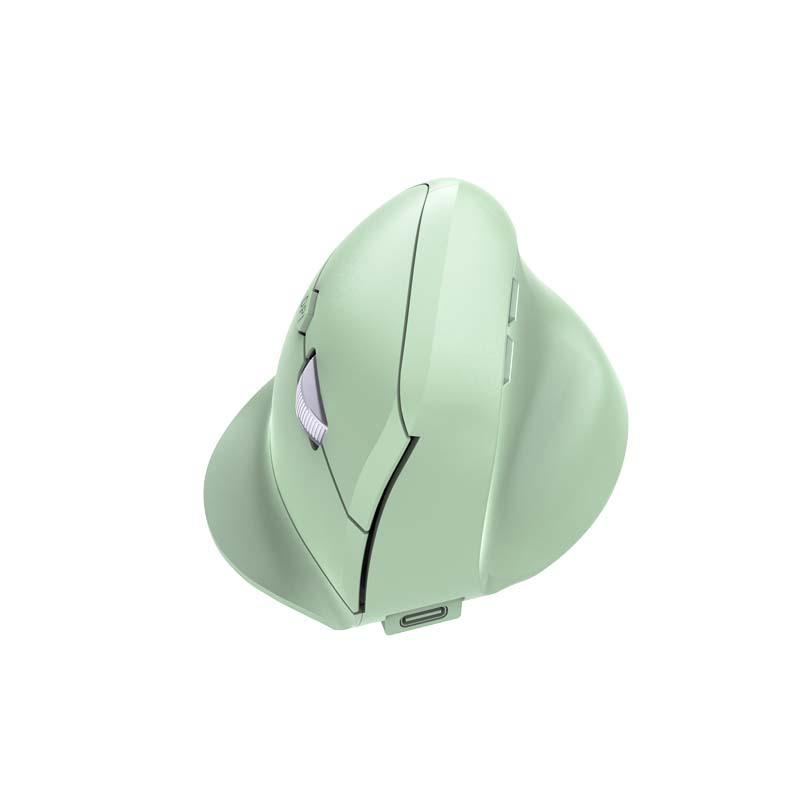 Ergonomic Wireless Bluetooth Dual-Mode Silent Vertical Mouse with Comfortable Grip for Convenient Office Use