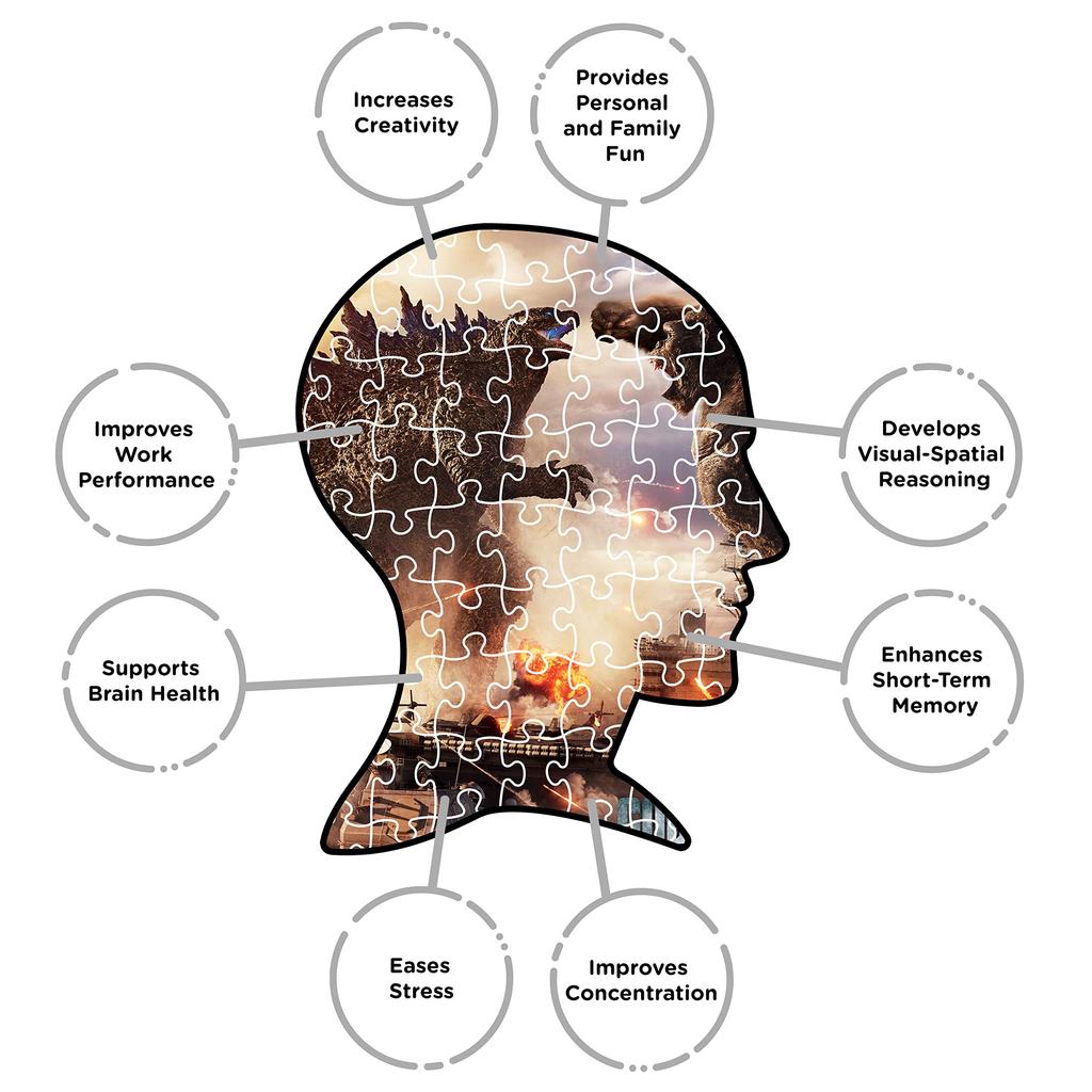 Godzilla vs Kong 1000 Teile Puzzle [Gebraucht]