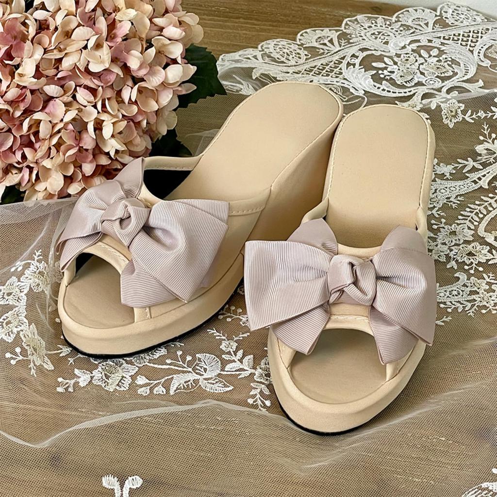 Vivienne 8cm Heel Room Size PVC Platform High Beauty Nail (Vivienne) Shoes, Ribbon, Beige, 23.5cm, Sole, Slippers, Heels, Salon, Salon, 71034SP-BB-BE