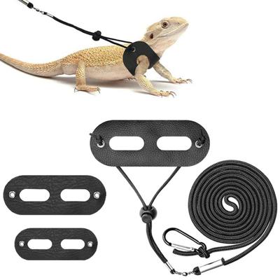 1 Set Lizard Traction Rope Adjustable Soft Comfortable Pet Lizard Traction Belt Reptile Harness Set Pet Supplies
