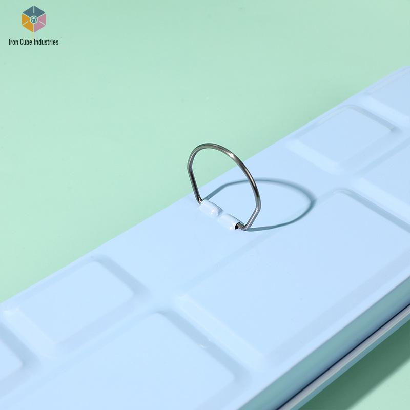 24-Color Tinplate Watercolor Paint Box with Card and Brush Holder