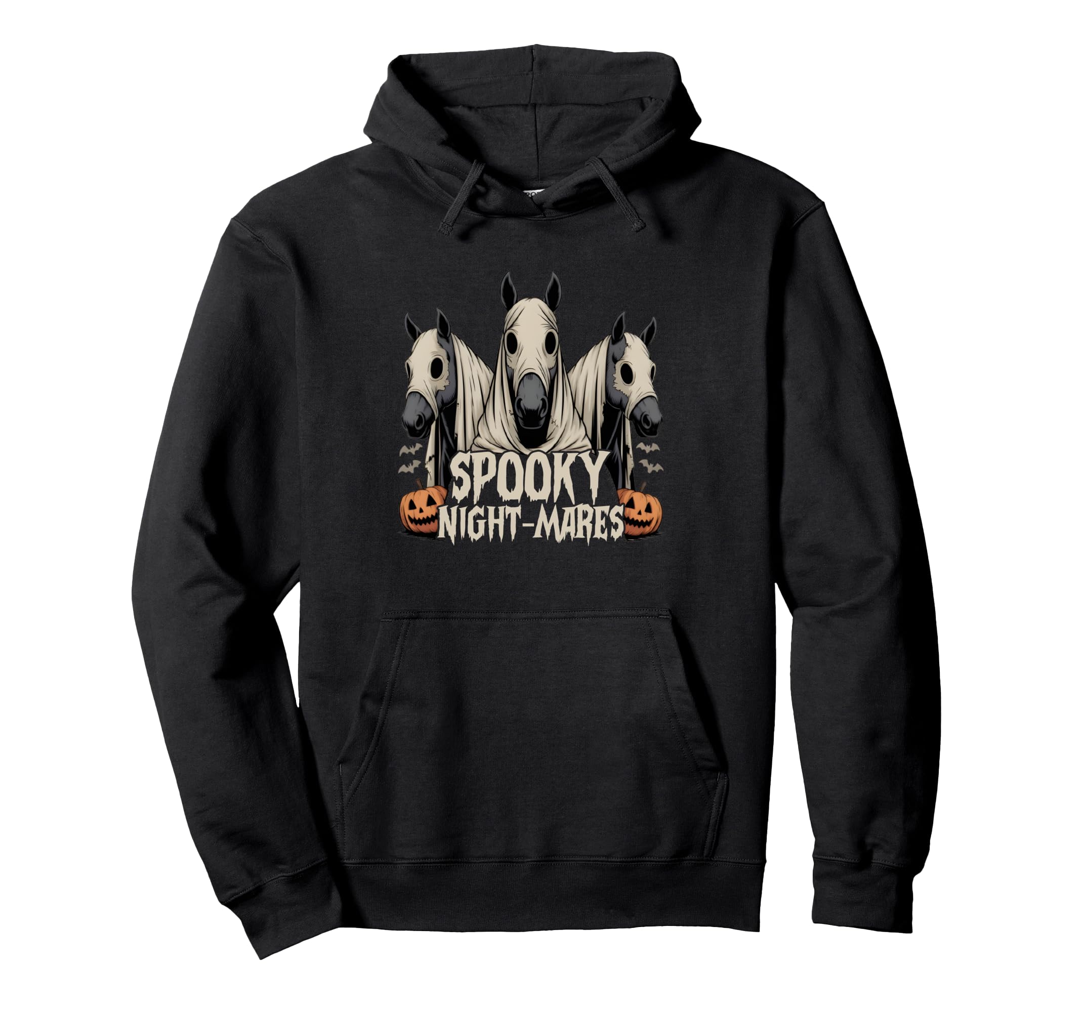 

Spooky Night-Mares Horse Funny Halloween Cute Ghost Horse Hoodie