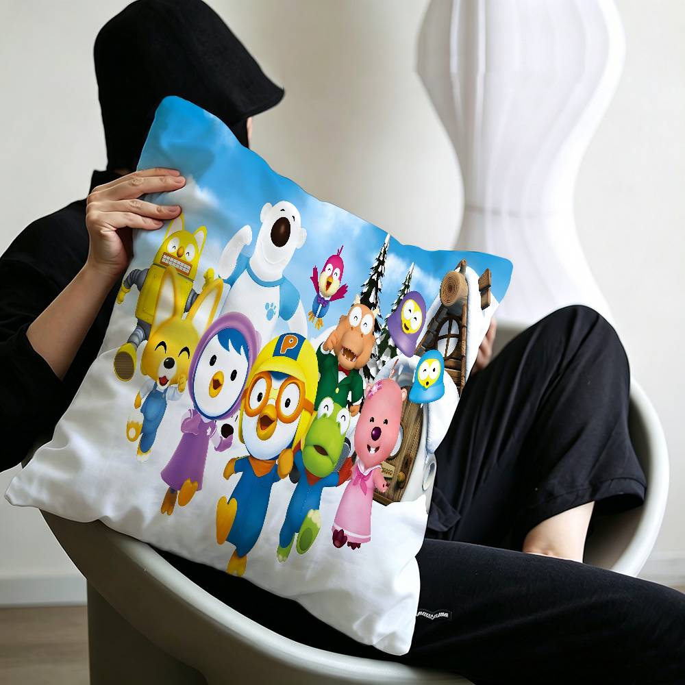 Anime Cute P-Pororos Maple Design Lucky Dragon pillow cover sofa cushion cover home room decoration children gift