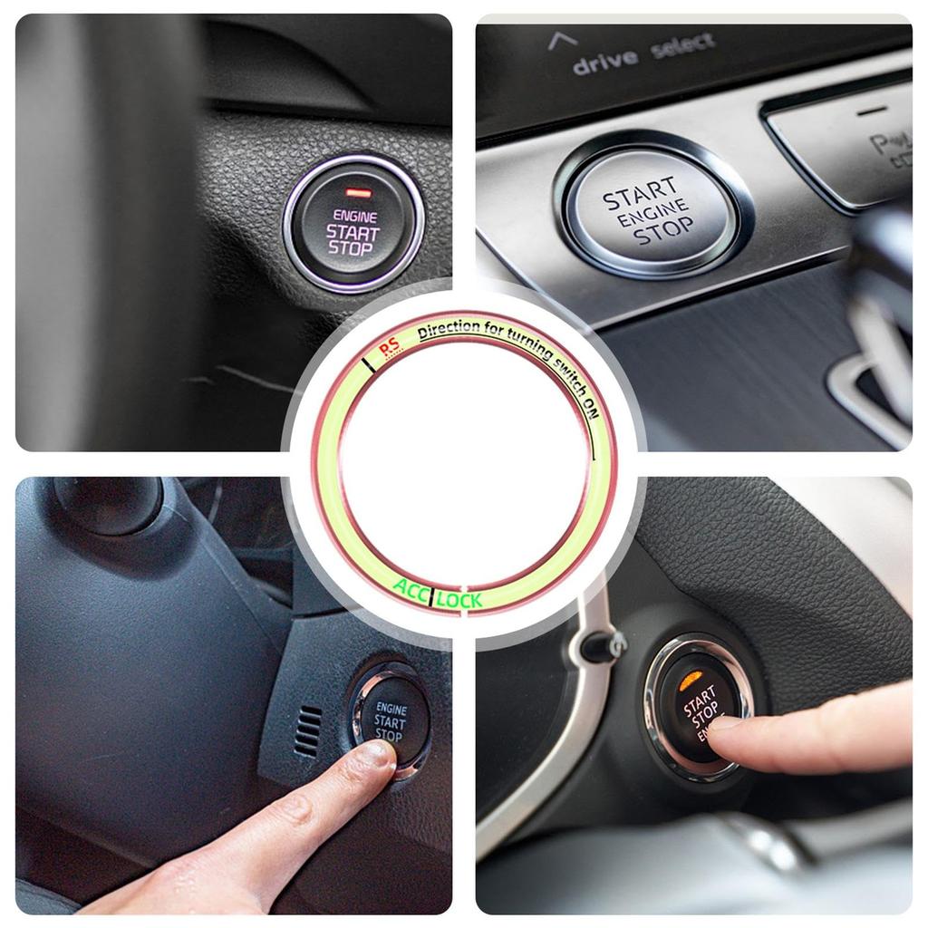 Push to Start Button Ring, Push Button Start Cover - Push Start Button Cover