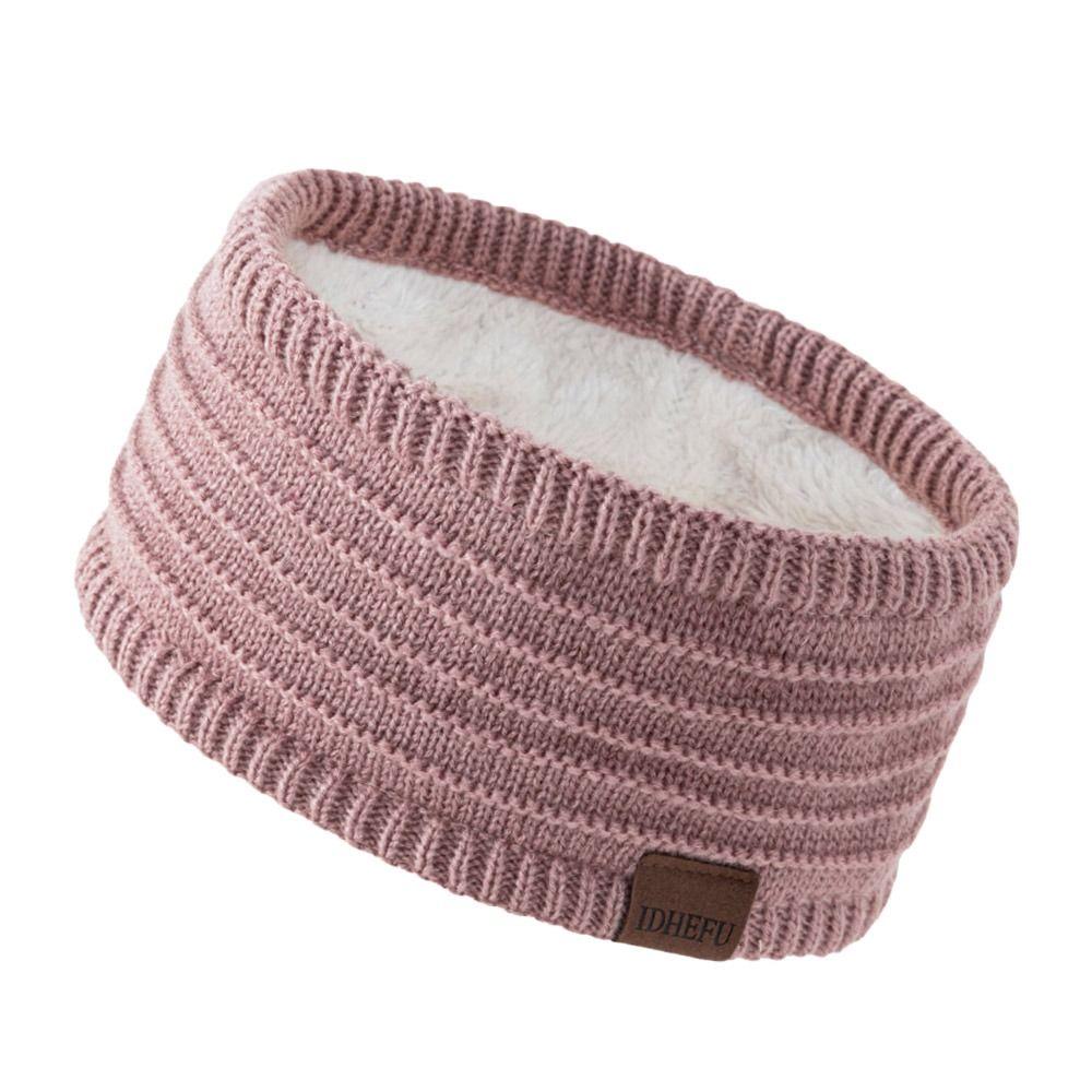 Warme Gestrickte Stirnbänder Fleecefutter Haarband Mode Turbanhut Haaraccessoires