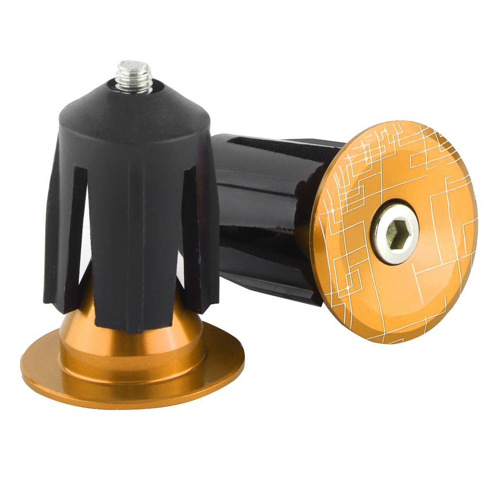 2ks Zátky do konců řídítek jízdního kola Zátky konců řídítek pro silniční kolo horské kolo Zlaté