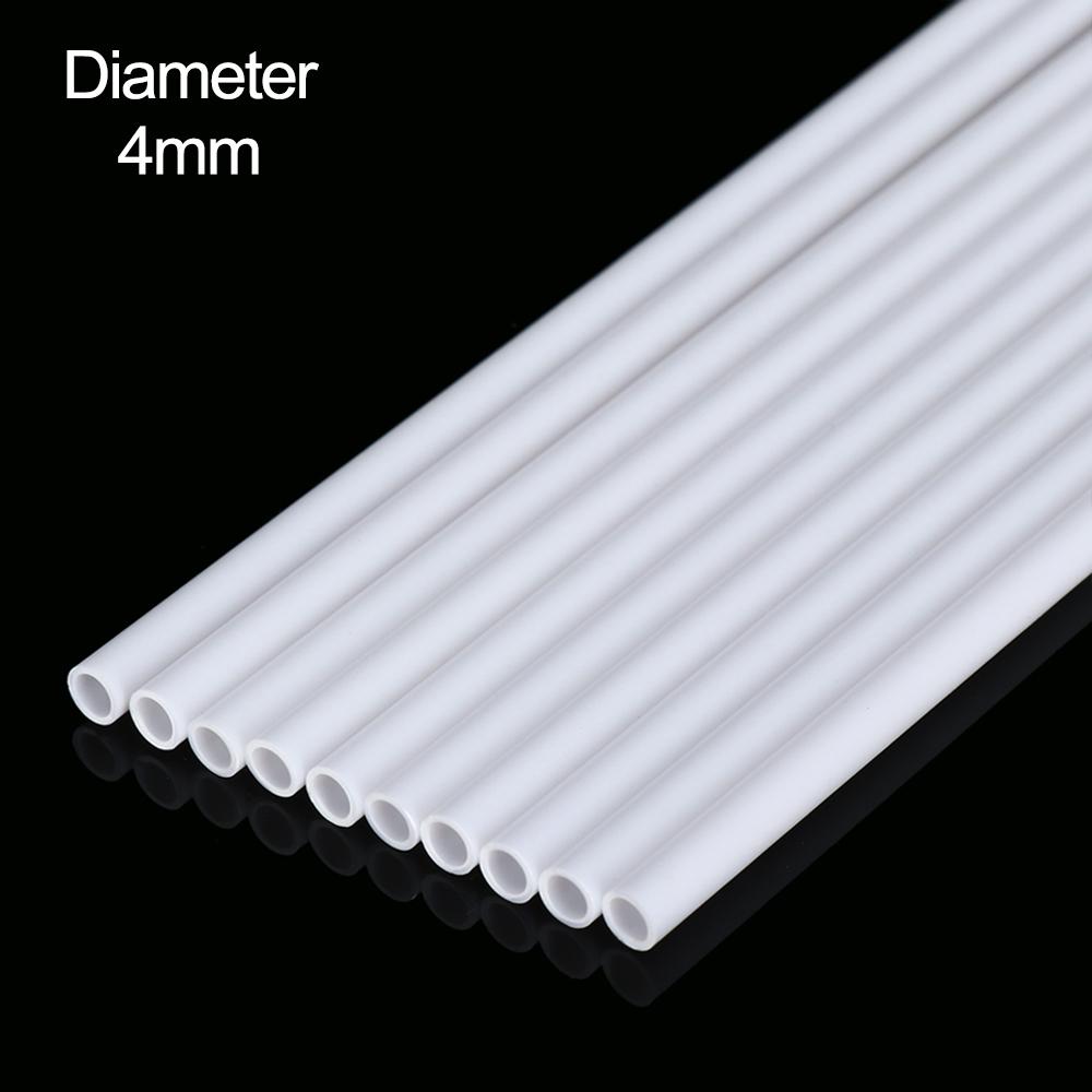 10 sztuk ABS Rura Okrągła Plastikowa Pusta Rura średnica 2mm/2,5mm/3mm/4mm/5mm/6mm/8mm/10mm DIY Ręcznie robione Materiał do stołu piaskowego model