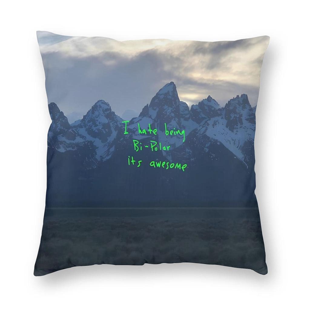 Kanye West Pillowcase Printed Polyester Cushion Cover Decorations Throw Pillow Case Cover Home 40X40Cm