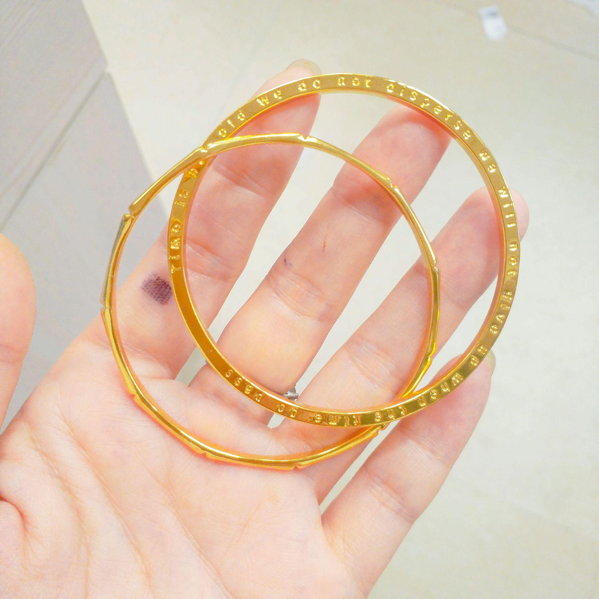 Браслет-двойное кольцо «Золотой Бамбук»: Женский аксессуар для рук в китайском стиле.