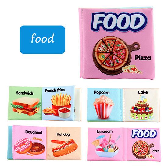 Dětská látková kniha Kniha raného vzdělávání Anglická látková kniha Zvířecí ocasy Poznávání Hračky pro rané vzdělávání