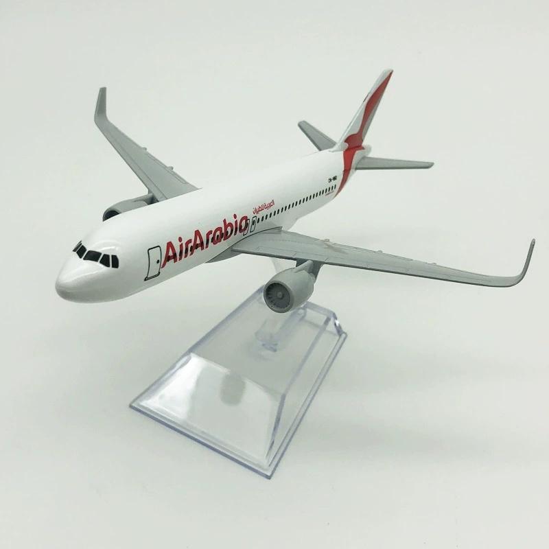 16cm Air Arabia Airbus 320 Airplane Model Metal alloy Diecast Collection Souvenir Plane Toy 1/400 Scale Planes