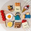 3/5/10pcs/Set 3D Food-Themed Resin Refrigerator Magnets - Cute, Playful Design Fridge Magnet Collection Multi-Colored