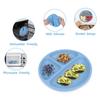 Vicloon Baby Suction Plate, 2Pcs Silicone Baby Suction Plates, Non Slip Silicone Toddler Weaning Plate, Divided Dishes for Toddler Kids Self Feeding,