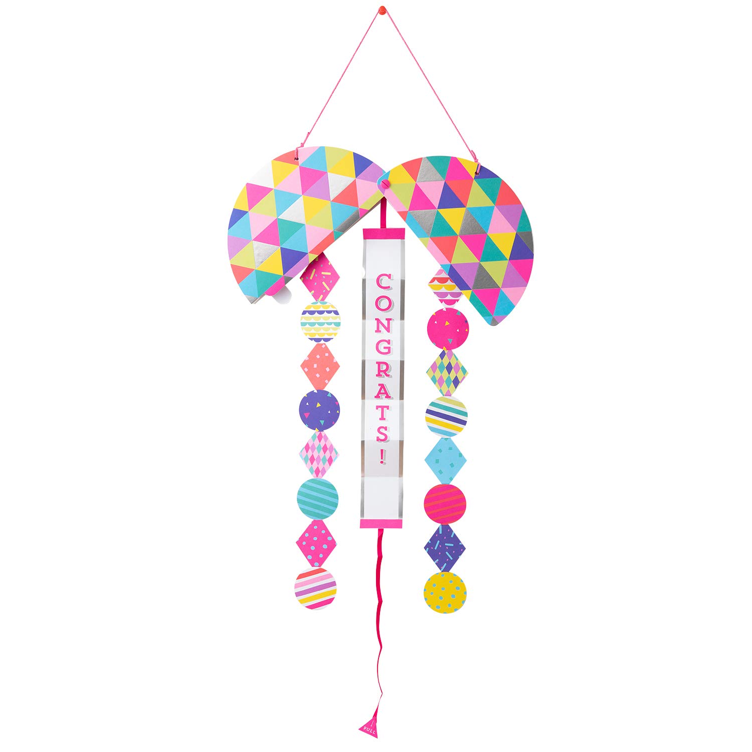 

Greeting Life Kusudama Message Card with Colorful Stickers, NRBS-04