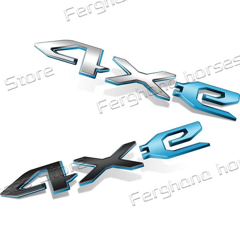 Car 3D ABS Plastic Emblem For Jeep 4XE Logo Wrangler Gladiator Compass Grand Cherokee Body Side Badge Rear Trunk Decor Sticker ALU1