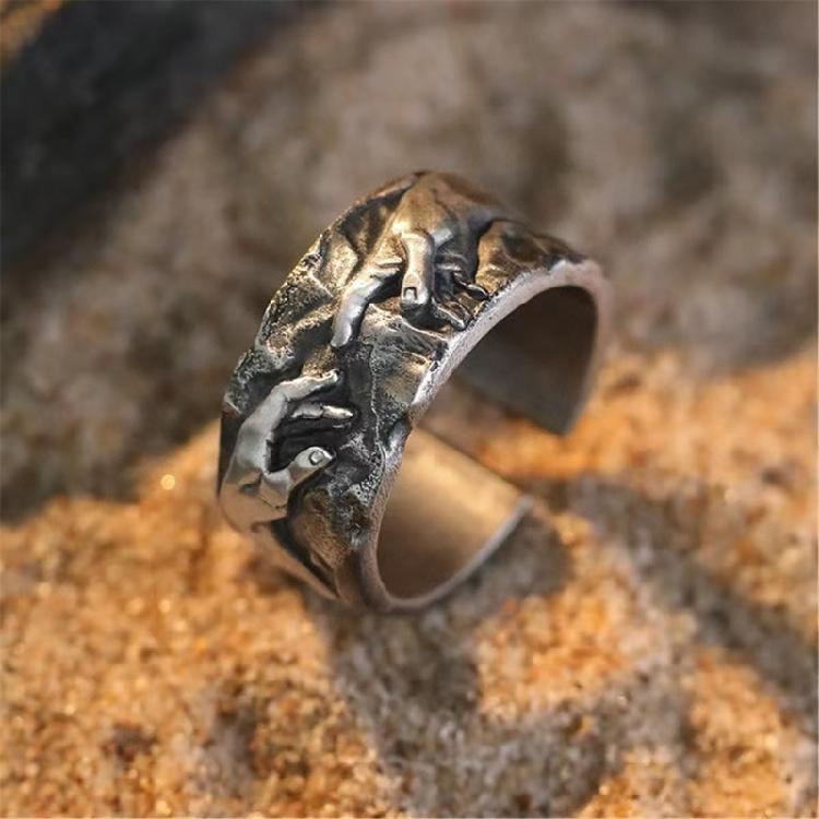 Traditional Art Themed Openable Rings Flexible Band For Women Men Enduring Jewelry Suitable Daily Wear