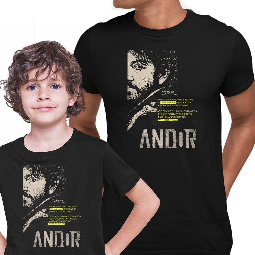 

Cassian Andor Wanted T-shirt Diego Luna Wars Series 3XL