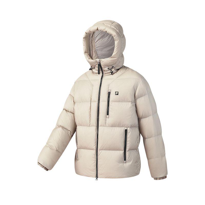 FILA Fitness Down Jackets Men s Hazy Gray Brown BG Hooded Moderate Other A51M541902F-BG 175/96A/L