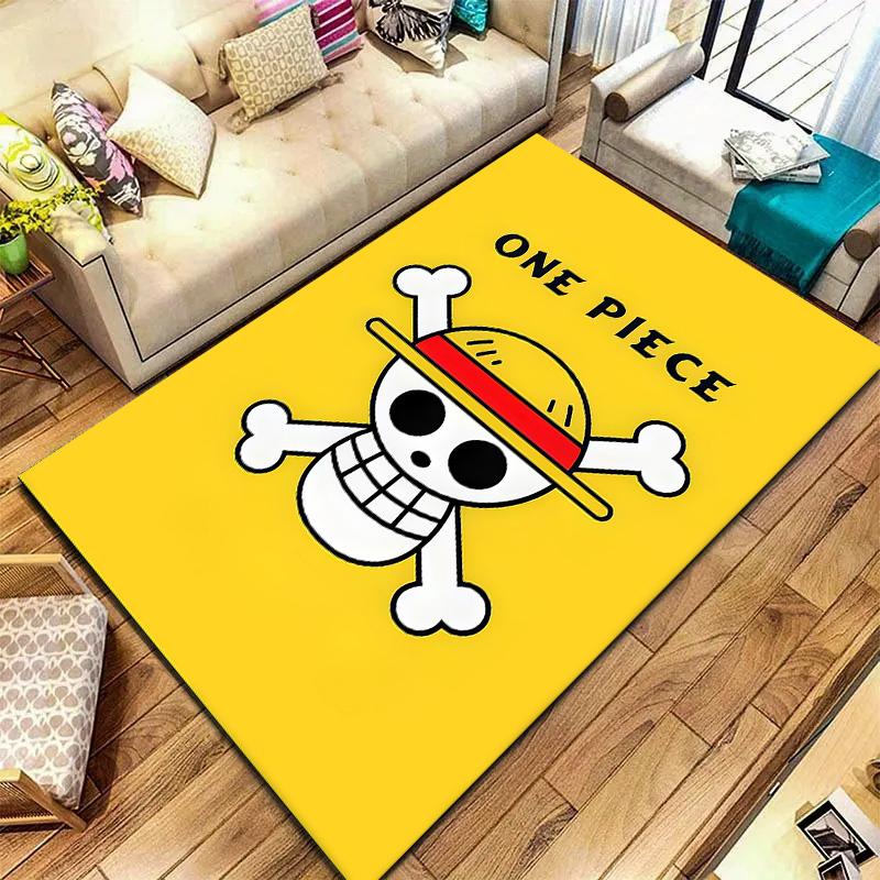 One Piece Straw Hat Pirates Carpet Rug For Living Room Bedroom Home Sofa Decoration,kids Play Nonslip Floor Mat