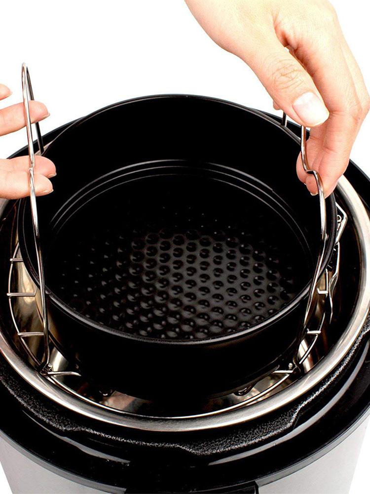 Neuer Instant Pot Dämpfeinsatz Küchenkochgeschirr Rund Edelstahl Kochgeschirr Dämpfeinsatz Ständer Küchenheizbedarf