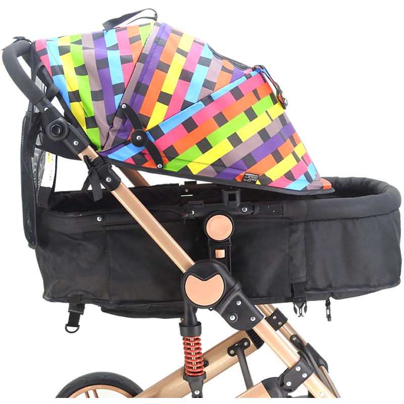 Universal Baby Stroller Sunshade Canopy with Pockets