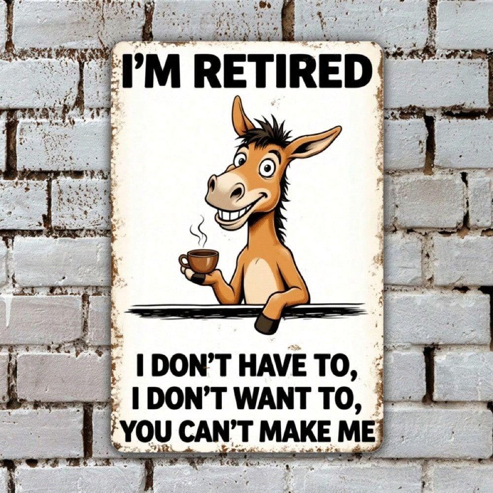 Vintage Metal Sign/Wall Decor for Kitchen, Coffee, Bar, Cafe, Interior
