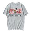 Art The Clown Appreciation Society Tee Shirt Funny Meme T Shirt Men Women Harajuku Y2k Oversized 100 Cotton Tshirt Streetwear