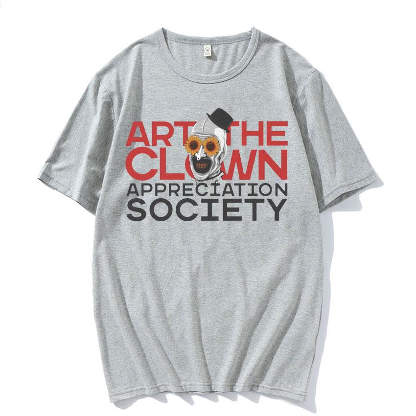 Art The Clown Appreciation Society Tee Shirt Funny Meme T Shirt Men Women Harajuku Y2k Oversized 100 Cotton Tshirt Streetwear