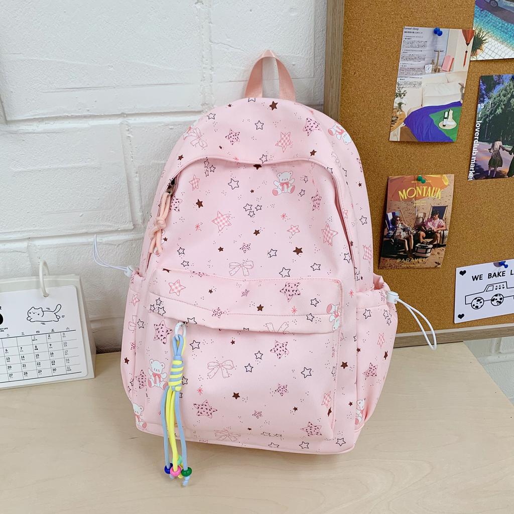 Schoolbag Simple and Versatile High-value Primary School Bag Cute Cartoon Backpack High School Students Junior High School Students Lightweight