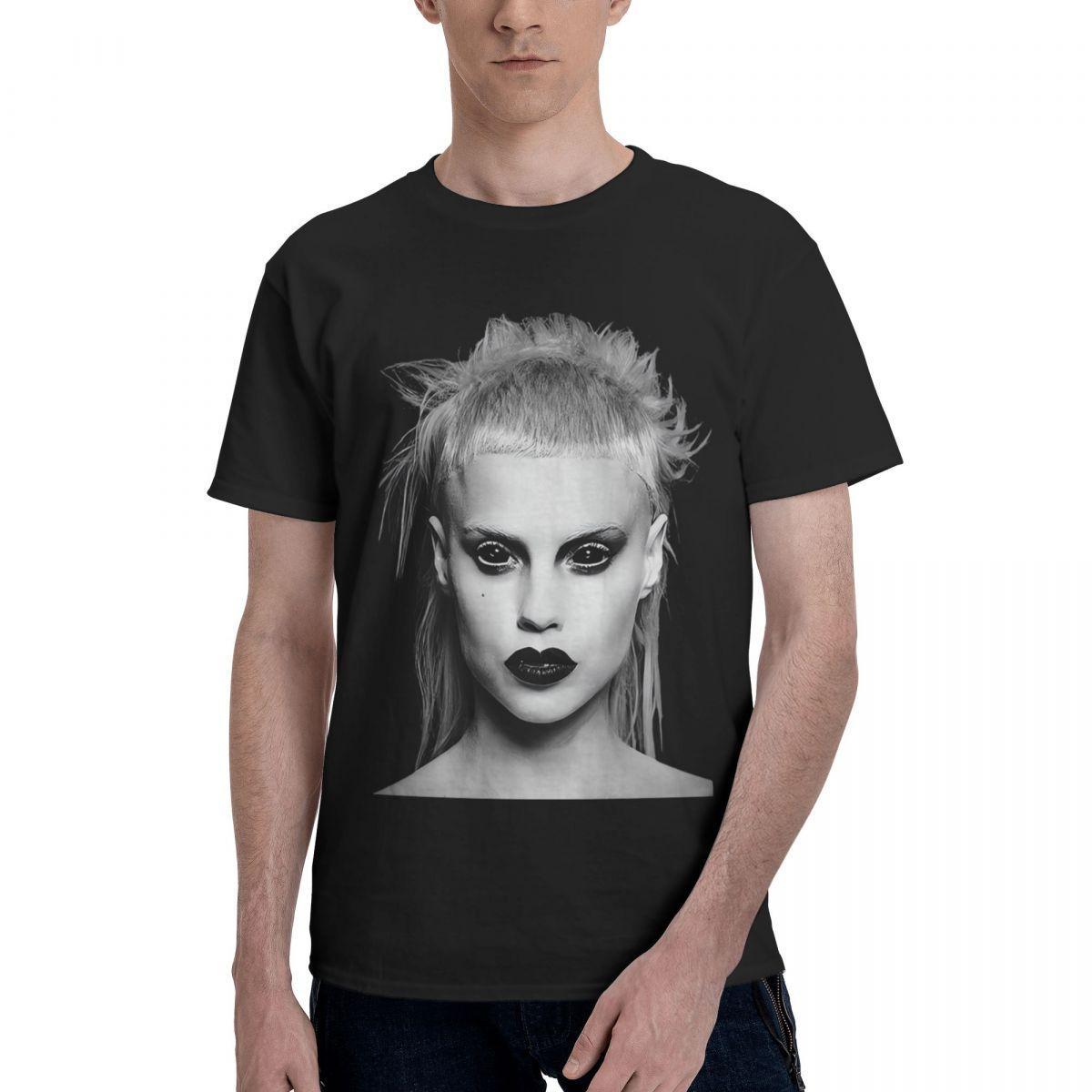 BenberFashion Die Antwoord Yolandi Visser Gezicht 100% Katoen Casual Ademend Comfortabel Manga Grappig T-shirt Voor Mannen T-shirts Mannen L