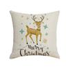 Christmas Pillowcase Red Elk Light Luxury Pillowcase Car Neck Cushion Home Pillowcase