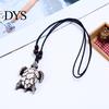 Vintage Men Resin Turtle Pendant Adjustable Rope Chain Necklace Jewelry Gift