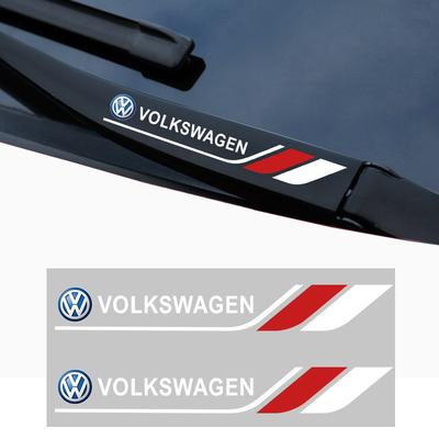 2026 Hot For VW VOLKSWAGEN Car Crystal Emblem Auto Decor Decals Car Window Wiper Stickers For Volkswagen GOLF Polo Tiguan VW GTI