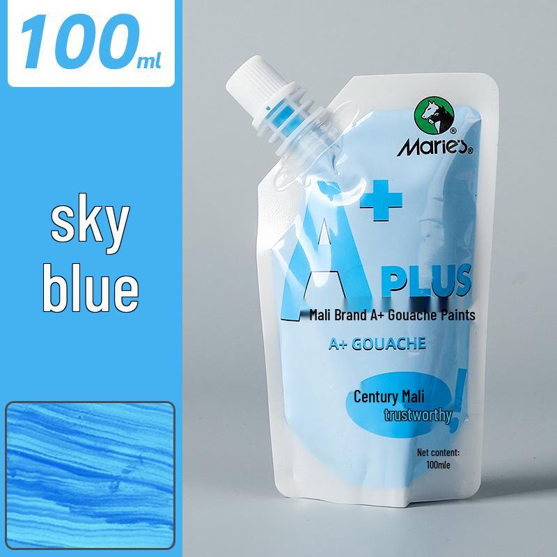 Mali Afwasbare Gouache Verf 100ml - Handgeschilderde Kleuren voor Kinderen en Studenten