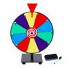 12 Inch Tabletop Spinning Wheel Spinning Dry Erase Wheel for Game Activty with Pen and Eraser 10 Slots Colorful