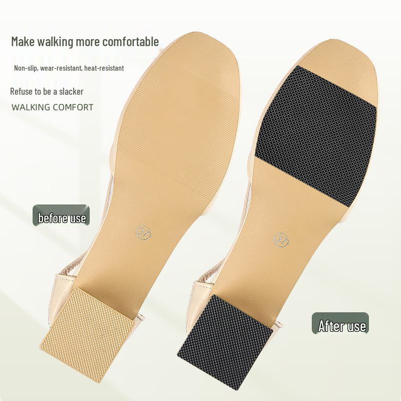 Black Non-slip Wear-resistant Stickers for Women's High Heel Soles