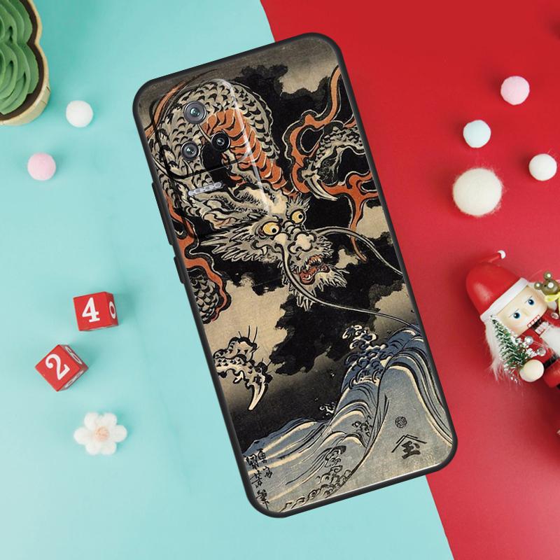 Japanese Dragon Art Funda For Xiaomi 17 Pro Max 13 14 15 Ultra 14T 15T Pro POCO F7 F5 F6 X3 X5 X6 X7 Pro Case